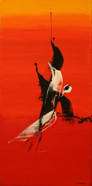 Sunrise IV. (1991) | Acryl on Canvas | 80 x 40 cm