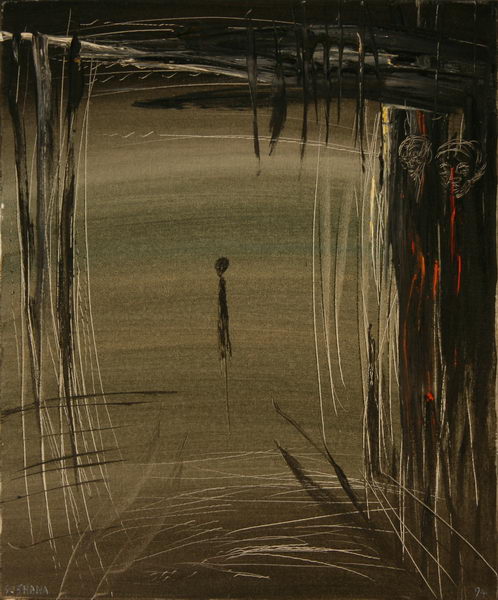 Alone VI. (1994) | Acryl on Canvas | 60 x 50 cm